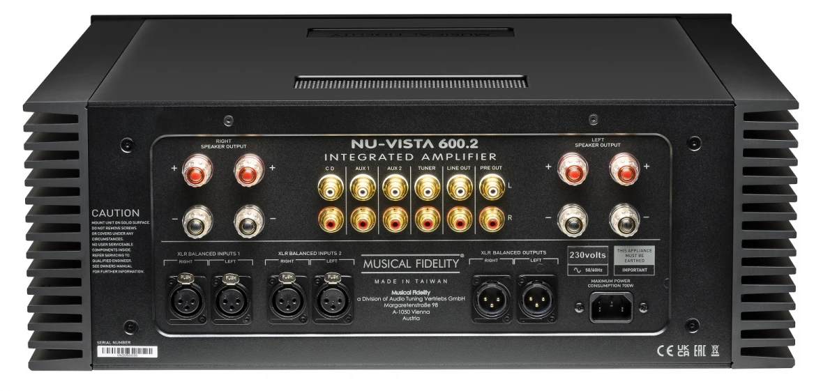 Musical Fidelity introduces new Nu-Vista 600.2 integrated amplifier