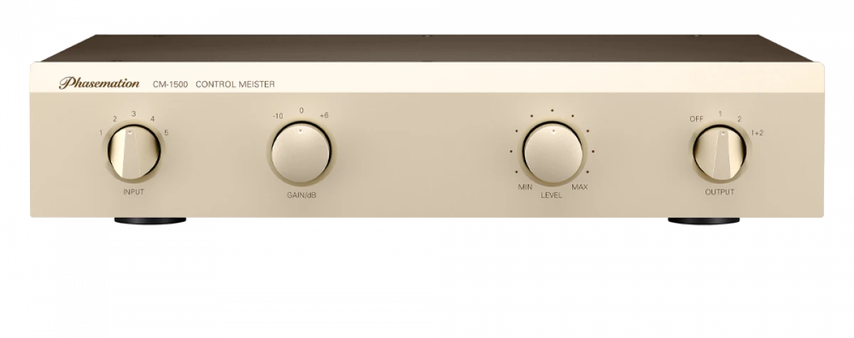 Phasemation CM-1500 — Preamplifier with “Hybrid Passive Attenuator”