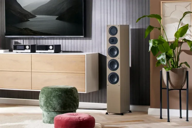 Nubert nuLine 34 and nuLine 284 Now Available in New Cappuccino Finish